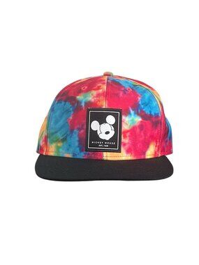 Neff Disney Collection Mickey Mouse Black Tie Dye Snapback Trucker Hat Cap